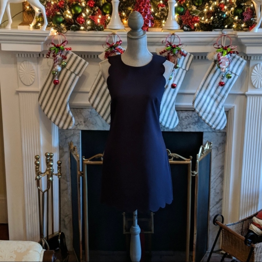 J.Crew scallop dress